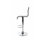 Tabouret de bar / cuisine design plexiglas noir SATURNE