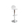 Tabouret de bar / cuisine design plexiglas transparent ORION