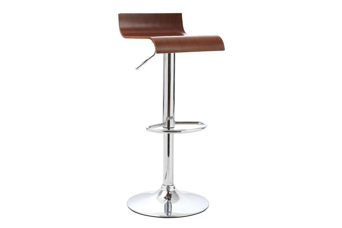 Tabouret en bois weng&eacute; Surf v2