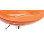 Tabouret de bar / cuisine moderne orange COMET (lot de 2)