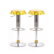 Tabouret de bar / cuisine NEW CAPSULE ajustables  - coloris or image pub1