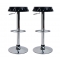 Tabouret de bar / cuisine noir CAPSULE (lot de 2)