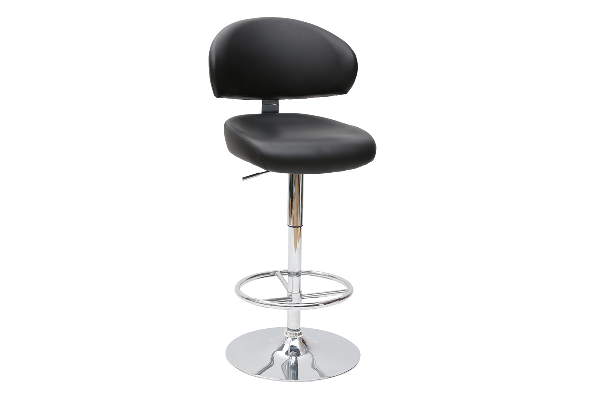 Tabouret de bar noir NEPTUNE