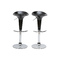 Tabouret de bar / cuisine noir design GALAXY (lot de 2)