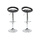 Tabouret de bar / cuisine noir moderne COMET (lot de 2)