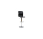 Tabouret de bar / cuisine noir moderne SURF ALTO (Lot de 2)