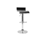Tabouret de bar / cuisine noir WAVES (lot de 2)