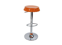 Tabouret de bar / cuisine orange CAPSULE (lot de 2)