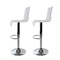 Tabouret de bar / cuisine plexiglas blanc Saturne (Lot de 2)
