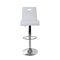 Tabouret de bar / cuisine plexiglas blanc Saturne (Lot de 2)