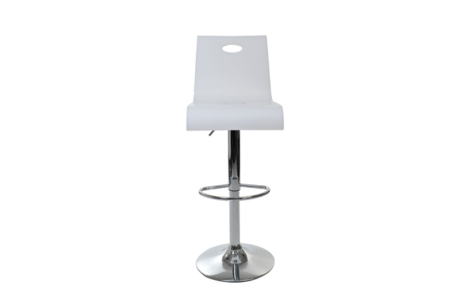 Tabouret de bar / cuisine plexiglas blanc Saturne