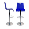 Tabouret de bar / cuisine plexiglas bleu transparent SATURNE