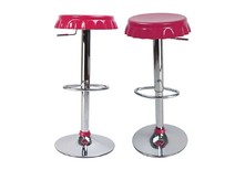 Tabouret de bar / cuisine rose CAPSULE (lot de 2)