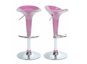 Tabouret de bar / cuisine rose design GALAXY (lot de 2)