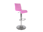 Tabouret de bar / cuisine rose en plexiglas NEW SATURNE