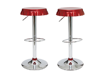 Tabouret de bar / cuisine rouge bordeaux NEW CAPSULE (lot de 2)