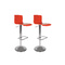 Tabouret de bar / cuisine rouge moderne NEWSURF (lot de 2)