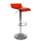 Tabouret de bar / cuisine rouge transparent design VEGA