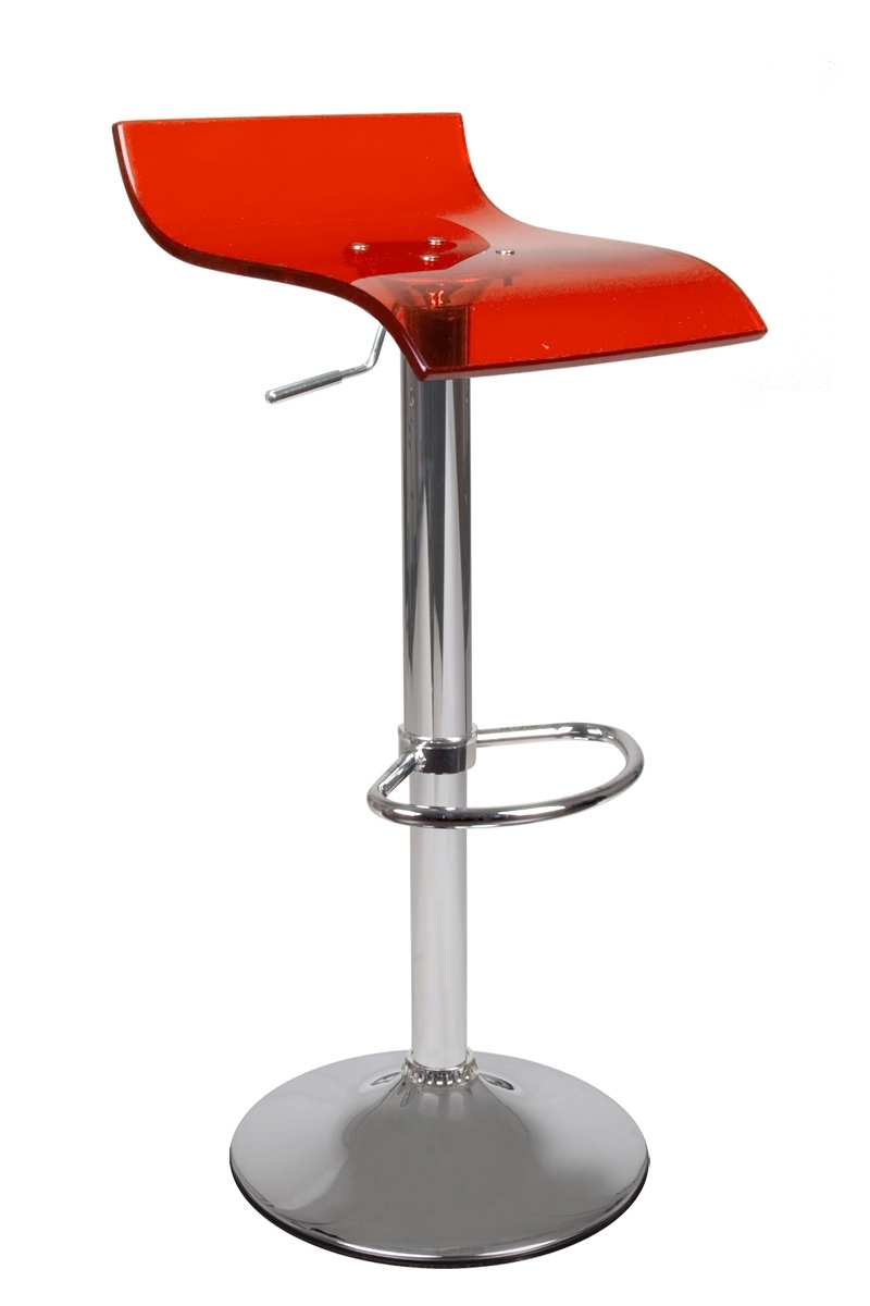 Tabouret transparent rouge up to you VEGA