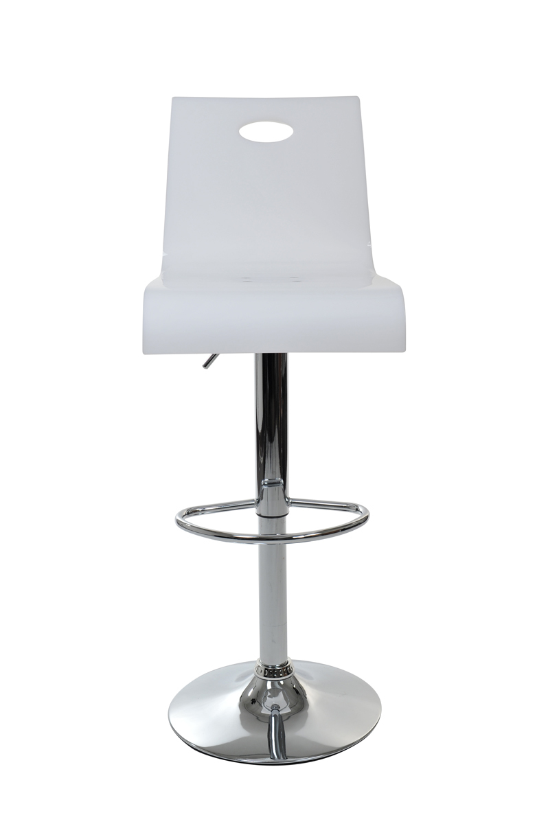 Tabouret de Bar / cuisine SATURNE Plexiglas Blanc image 1