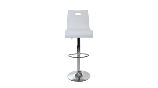 Tabouret de Bar / cuisine SATURNE Plexiglas Blanc image 1