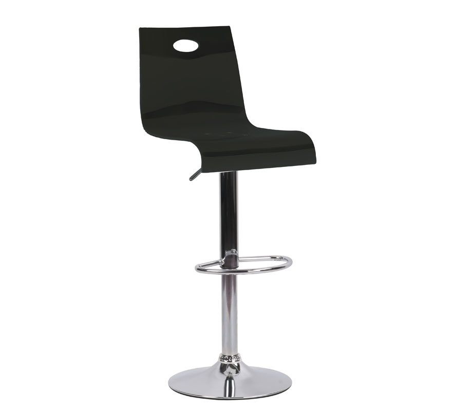 Tabouret de Bar / cuisine SATURNE Plexiglas Noir image 1