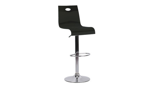 Tabouret de Bar / cuisine SATURNE Plexiglas Noir image 1