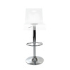 Tabouret de bar / cuisine SATURNE plexiglas transparent image pub1