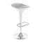 Tabouret de bar design argent et blanc VENUS