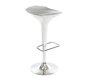 Tabouret de bar design argent et blanc VENUS