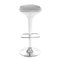 Tabouret de bar design argent et blanc VENUS