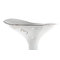 Tabouret de bar design argent et blanc VENUS