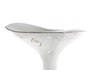 Tabouret de bar design argent et blanc VENUS