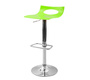 Tabouret de bar design bicolore jaune et blanc CALYPSO