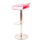 Tabouret de bar design bicolore rose et blanc ICE POP