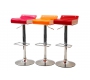 Tabouret de bar design bicolore rose et blanc ICE POP