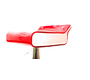 Tabouret de bar design bicolore rouge et blanc ICE POP