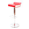 Tabouret de bar design bicolore rouge et blanc ICE POP