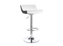 Tabouret de bar design blanc et noir ASTRO