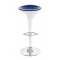 Tabouret de bar design bleu et blanc JUPITER