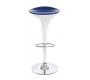 Tabouret de bar design bleu et blanc JUPITER