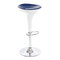 Tabouret de bar design bleu et blanc JUPITER