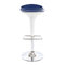 Tabouret de bar design bleu et blanc VENUS
