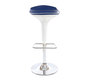 Tabouret de bar design bleu et blanc VENUS