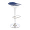 Tabouret de bar design bleu et blanc VENUS