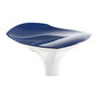 Tabouret de bar design bleu et blanc VENUS