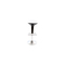 Tabouret de bar design noir et blanc VENUS