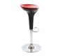 Tabouret de bar design noir et rouge JUPITER
