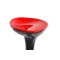 Tabouret de bar design noir et rouge JUPITER