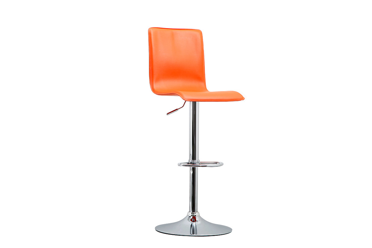 Tabouret de bar design orange SURF ALTO